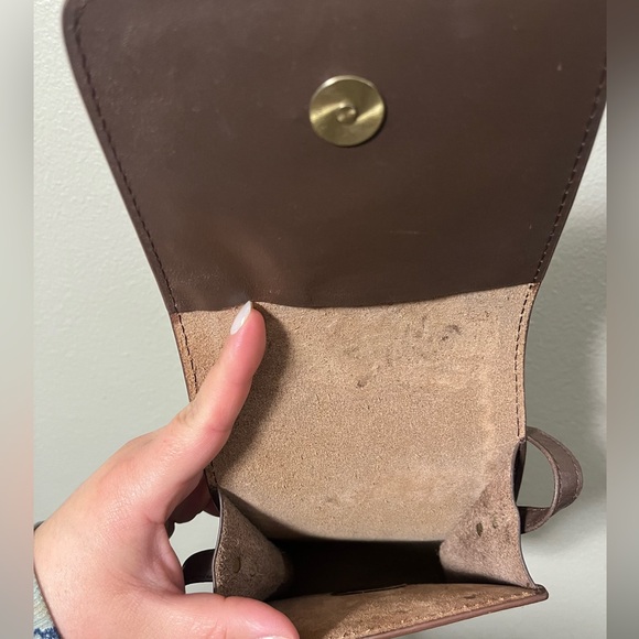 Handmade Leather Hand Tooled Embossed Saddle Bag CrossBody Western Boho Festival - Picture 7 of 9